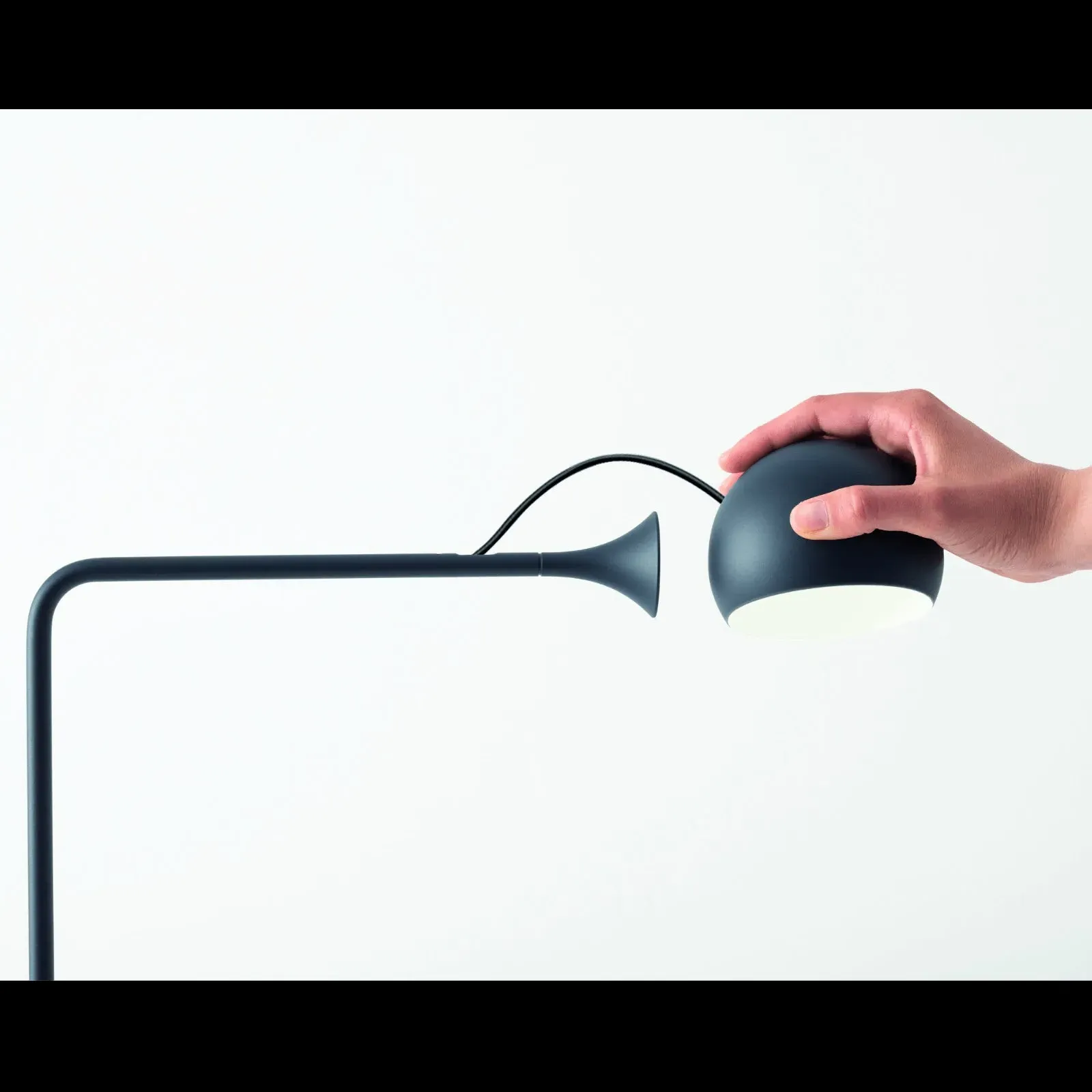 Reading Floor Lamp with Adjustable Head - Blue