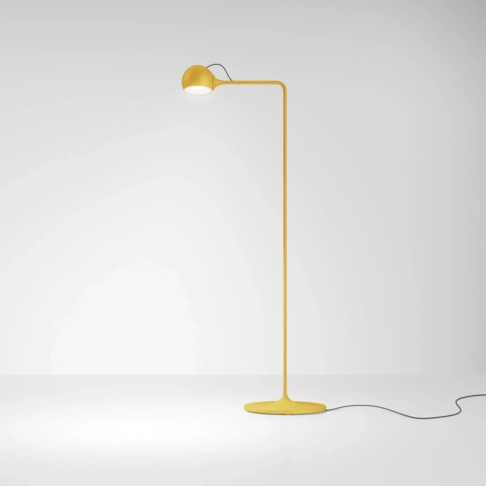 Reading Floor Lamp with Adjustable Head - Yellow