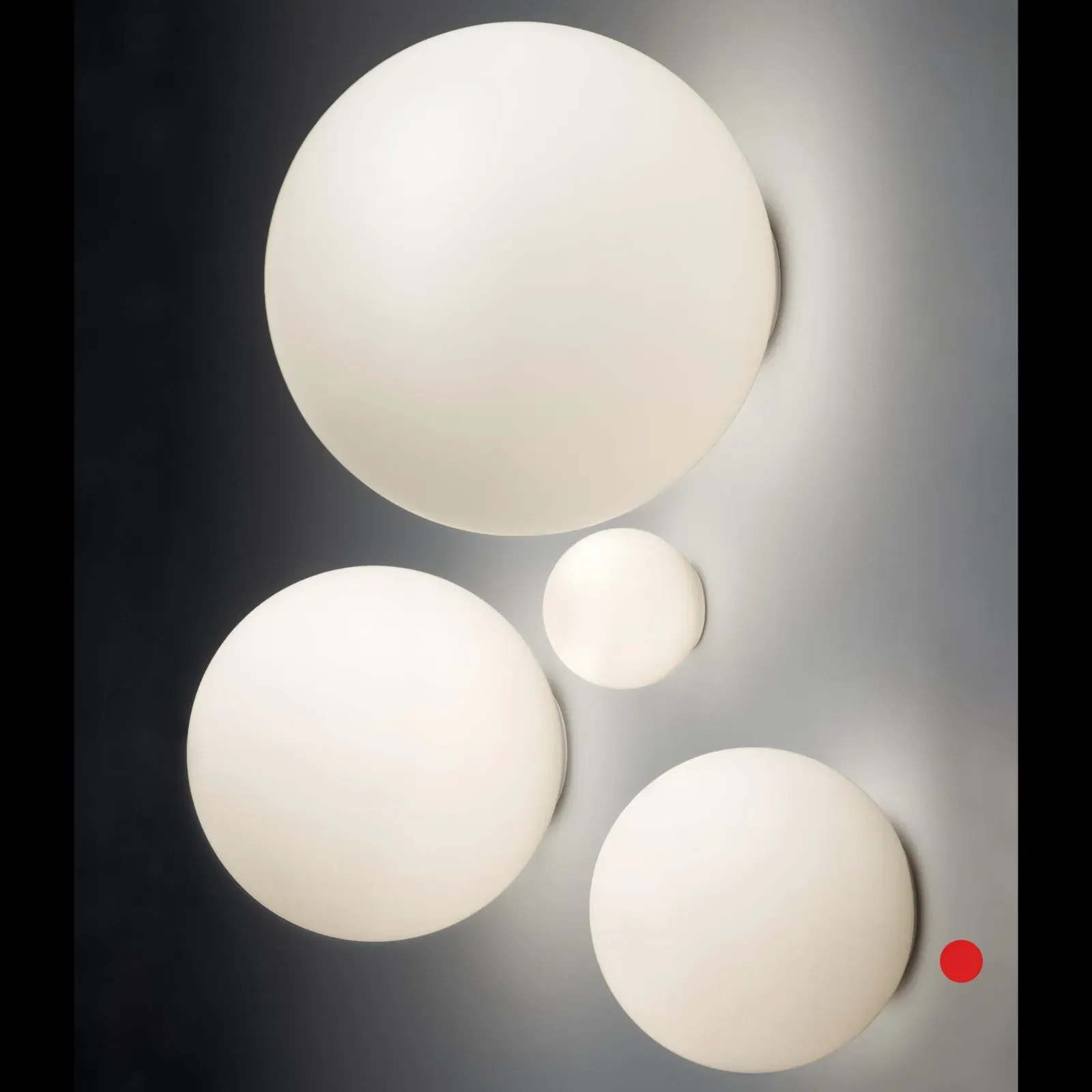 Small Wall Ceiling Light - Opal Glass