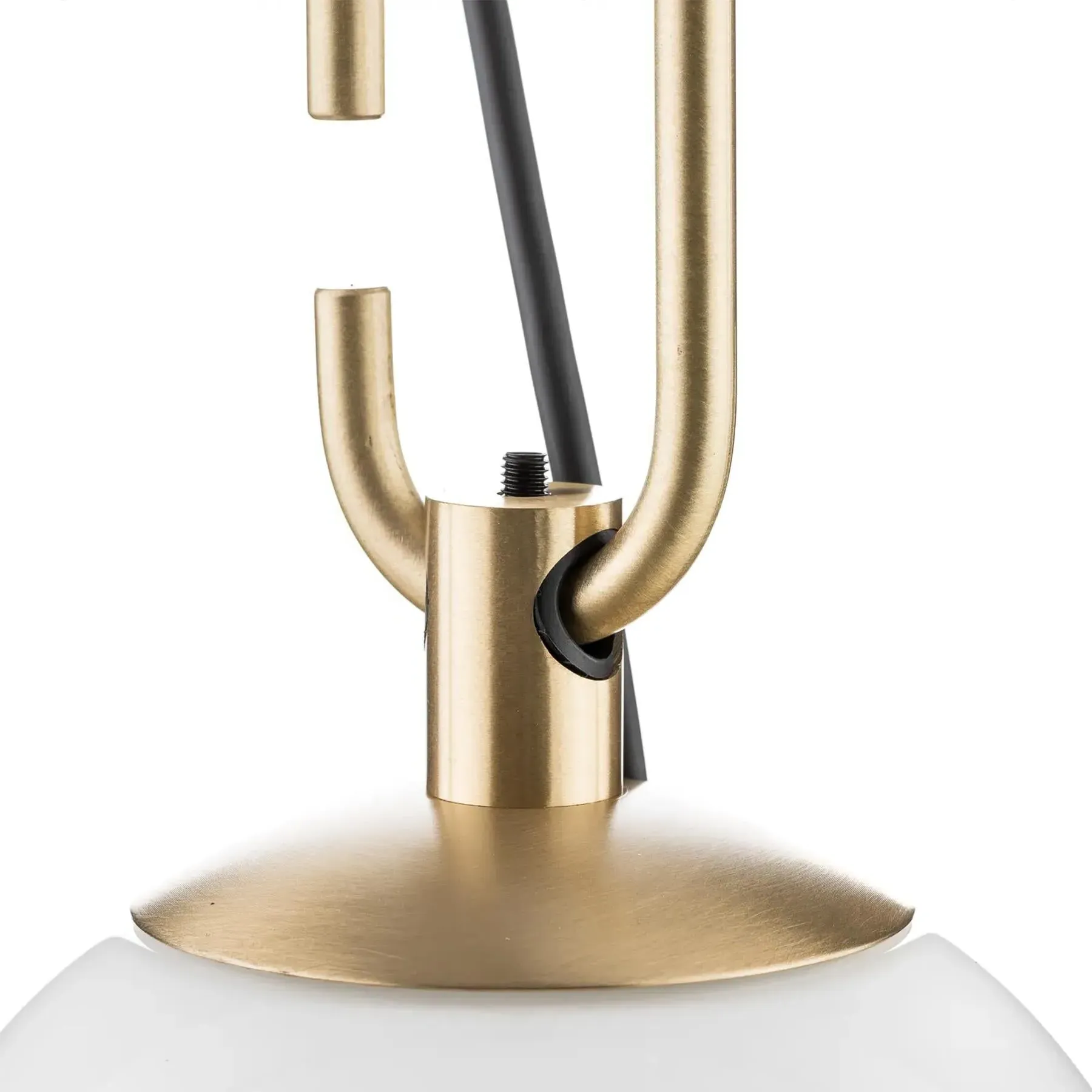 Spherical Pendant Light - Brass, Blown Glass