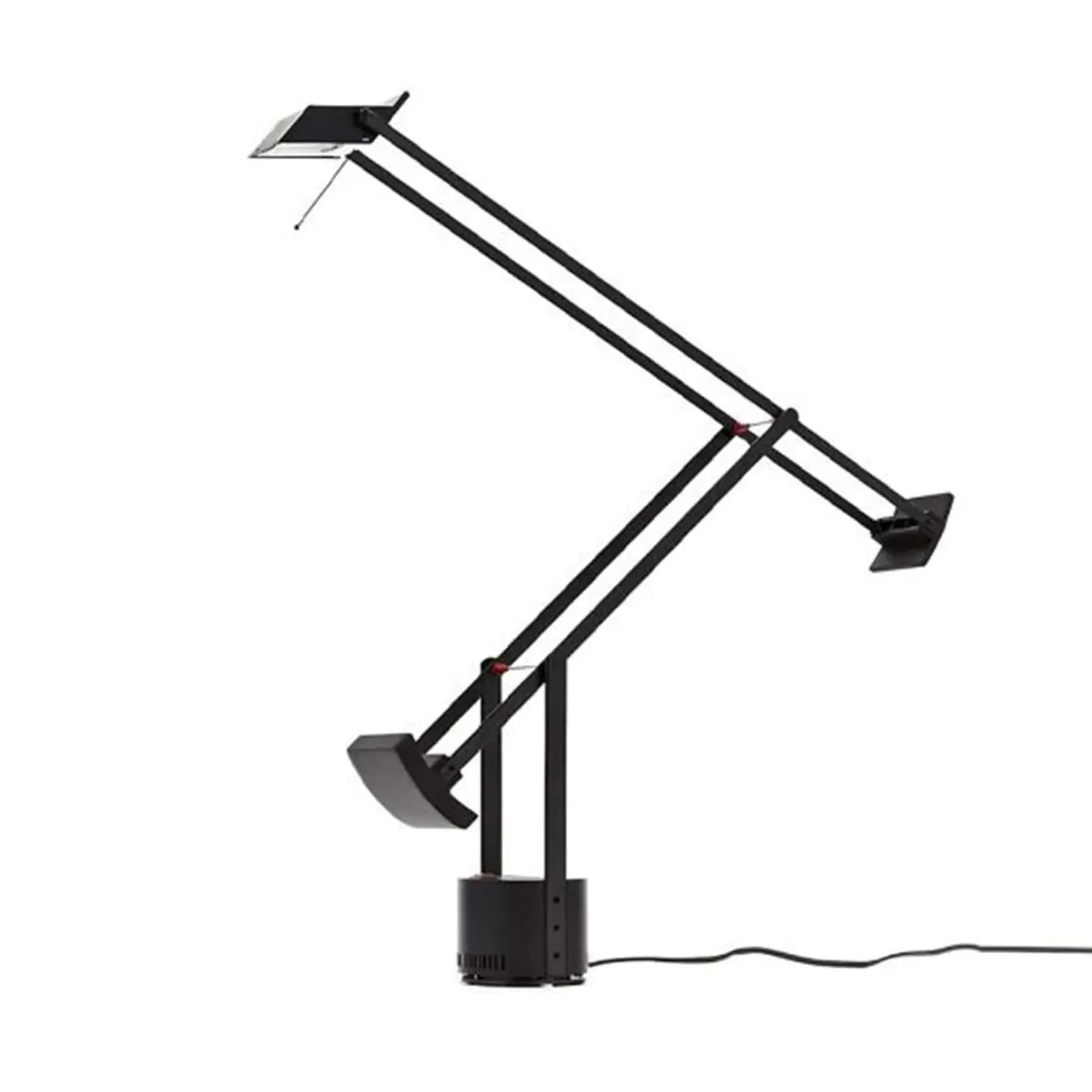 Standard Table Lamp with Pivoting Head - Black