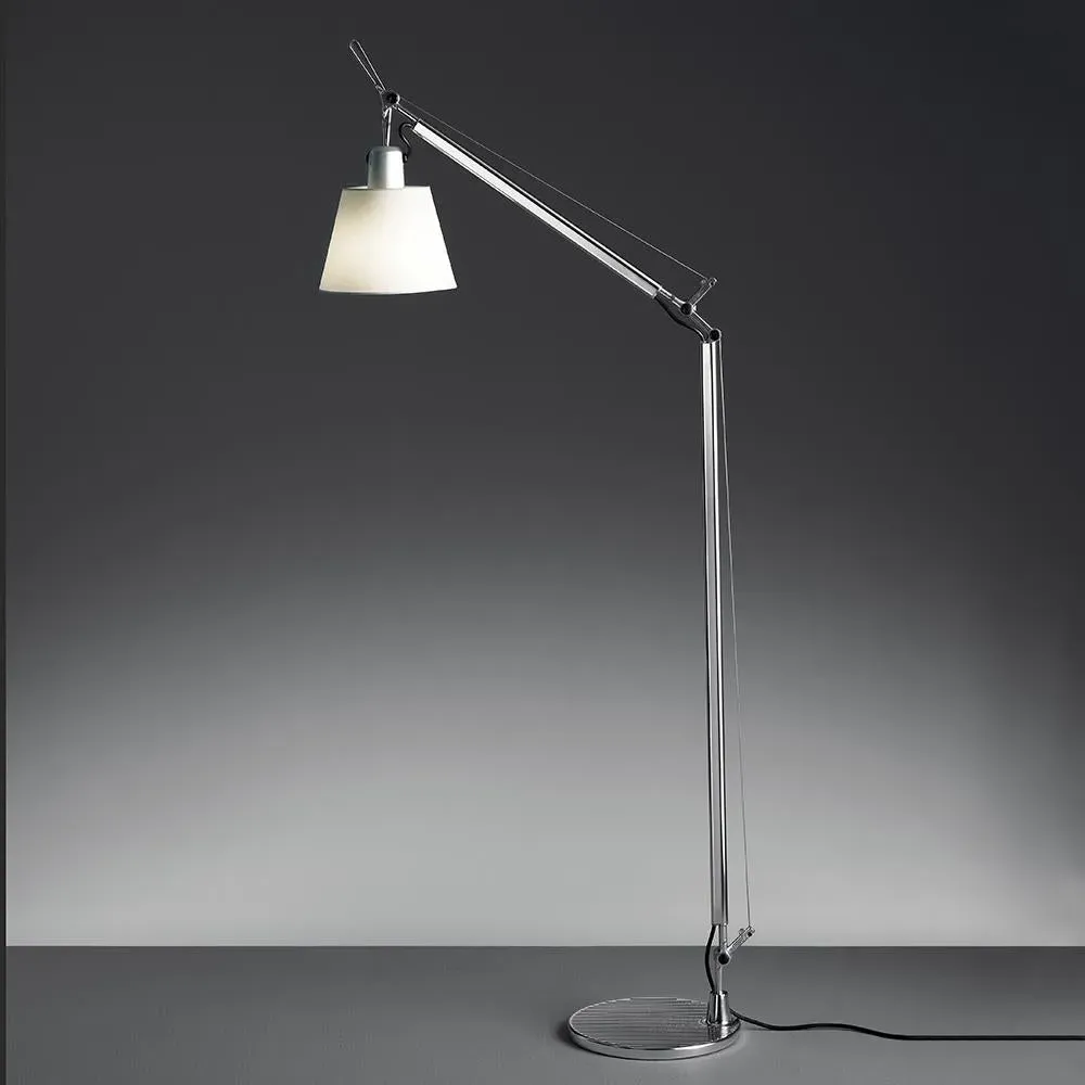 Tolomeo Basculante Reading Floor Lamp - Grey Satin