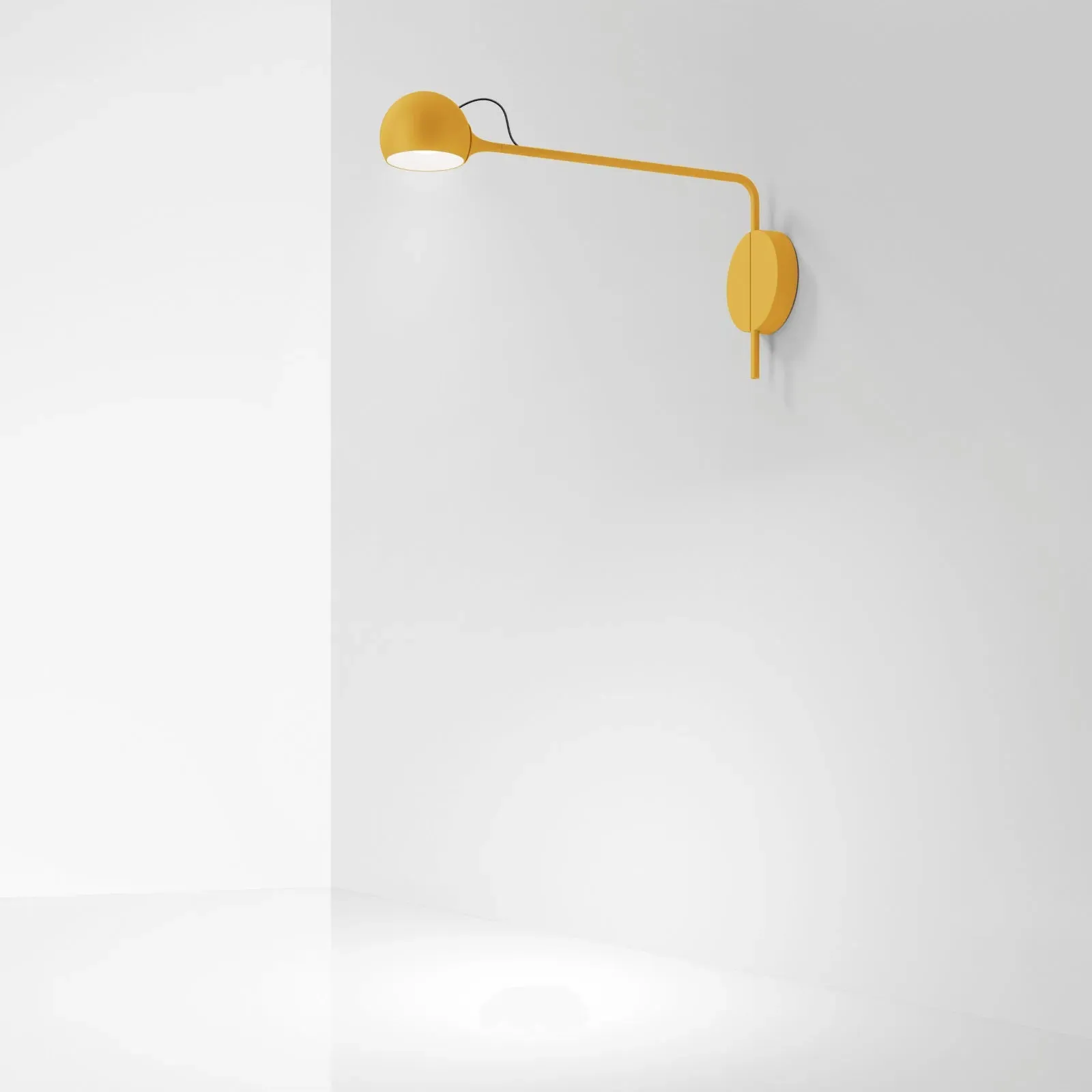 Wall Light with Adjustable Head - Yellow