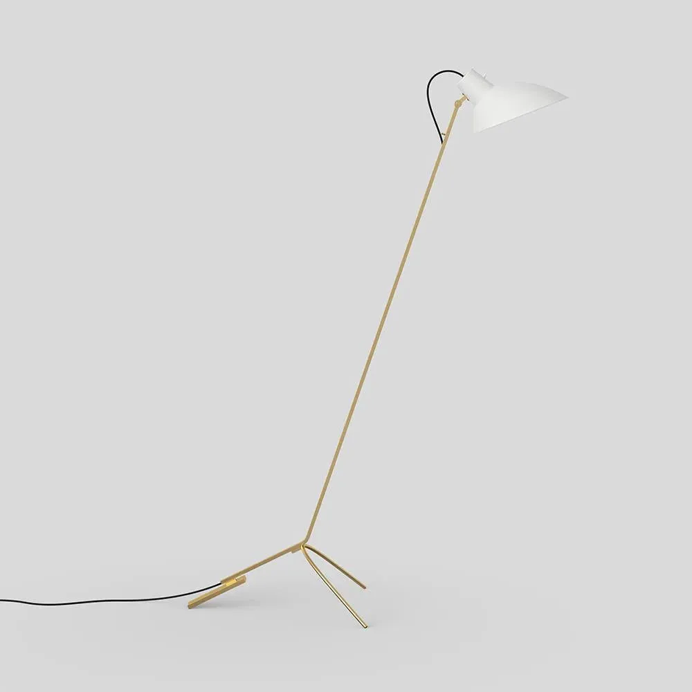 Adjustable Floor Light - White, Aluminium