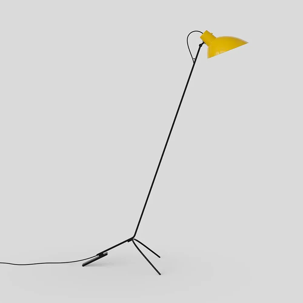 Adjustable Floor Light with Swivel - Black, Aluminum image