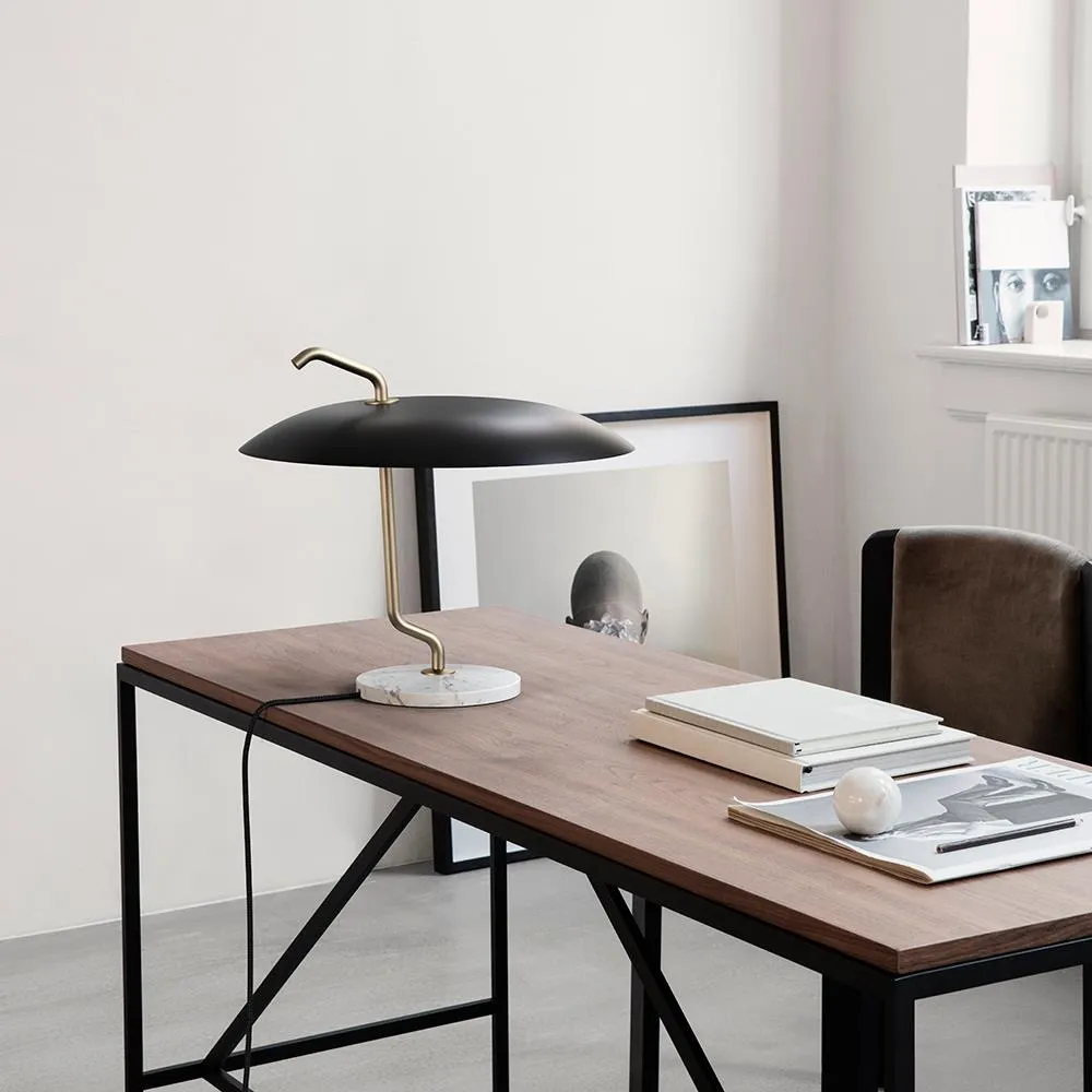 Adjustable Table Lamp with Handle - Black, Aluminum