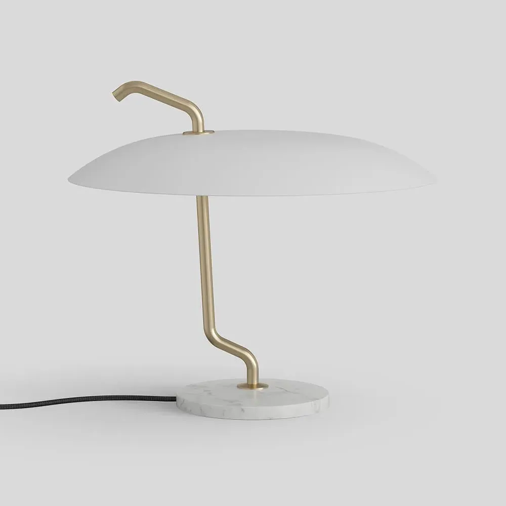 Adjustable Table Lamp with Handle - White, Aluminum image