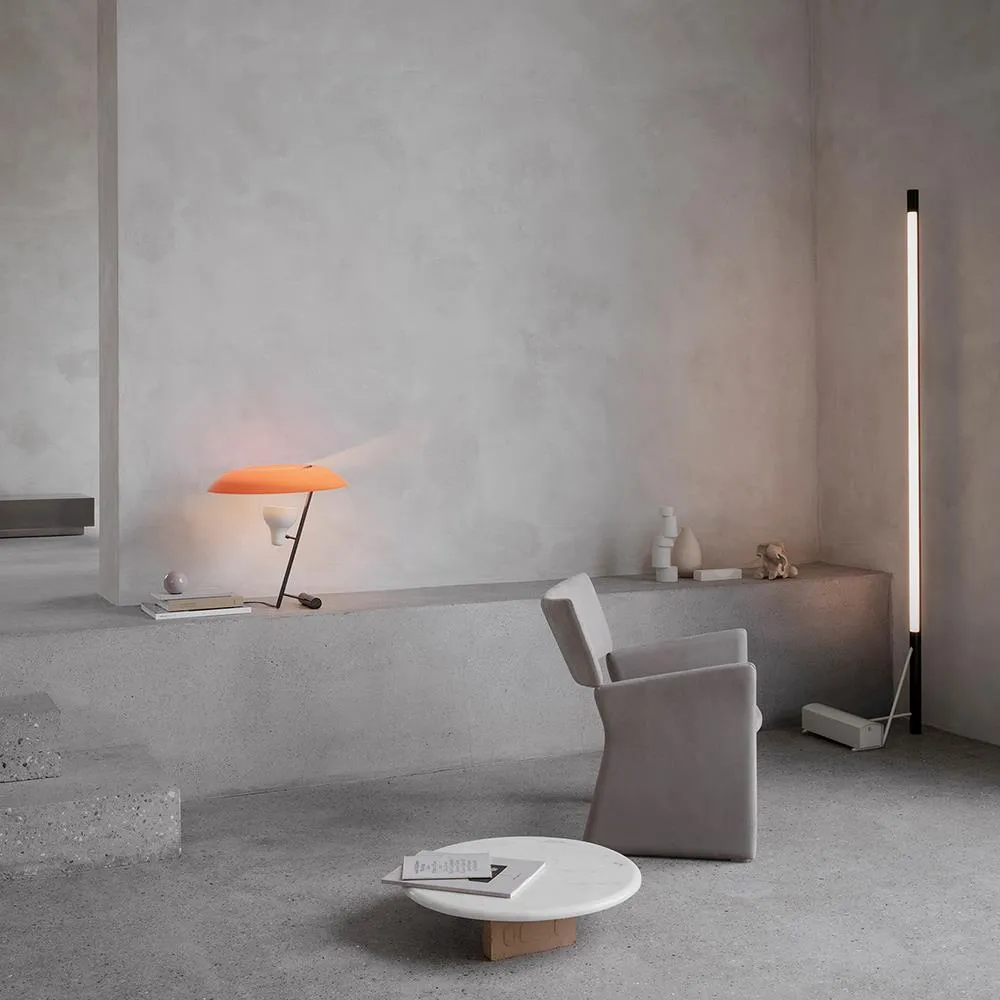 Floor Light with LED Module - Black, Aluminium