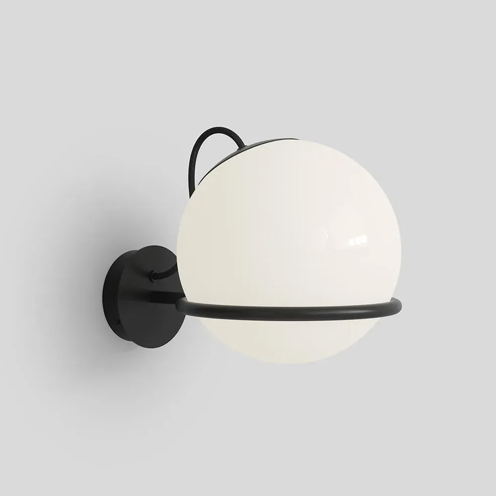 Model 238 Single Wall Light with Switch - Black