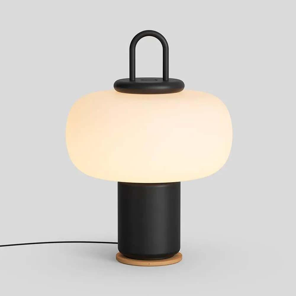 Portable Rechargeable Lamp - Silver, Bamboo