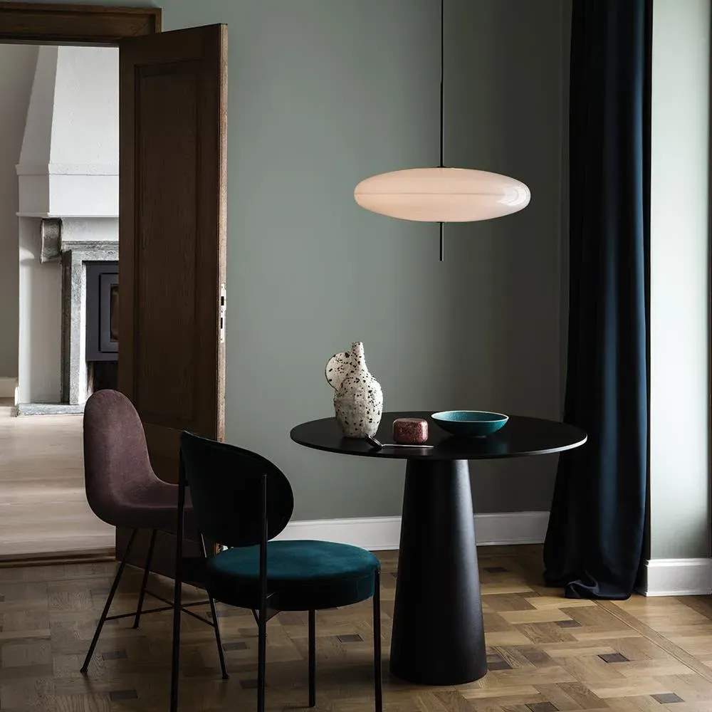 Saucer Pendant Light - Black, Methacrylate