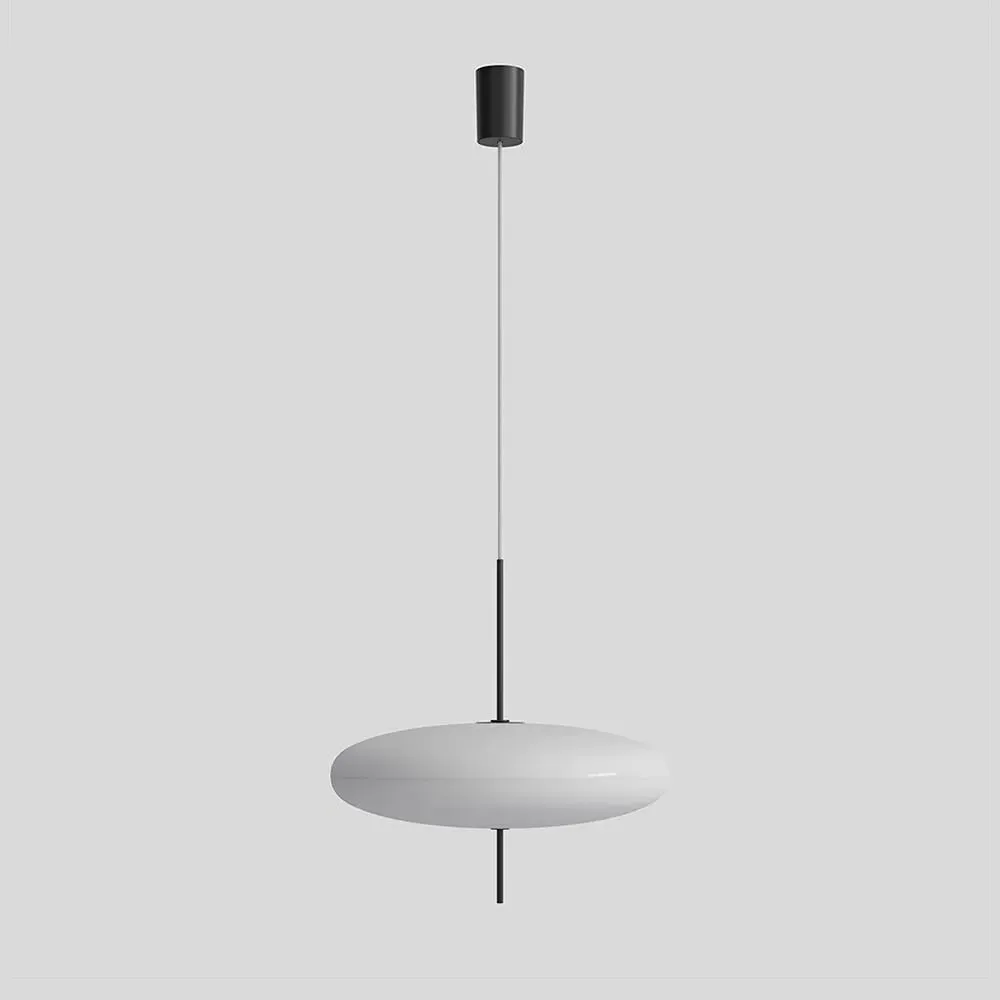 Saucer Pendant Light - White, Methacrylate