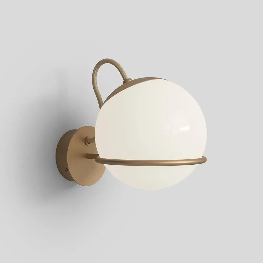 Single Wall Light with Switch - Black