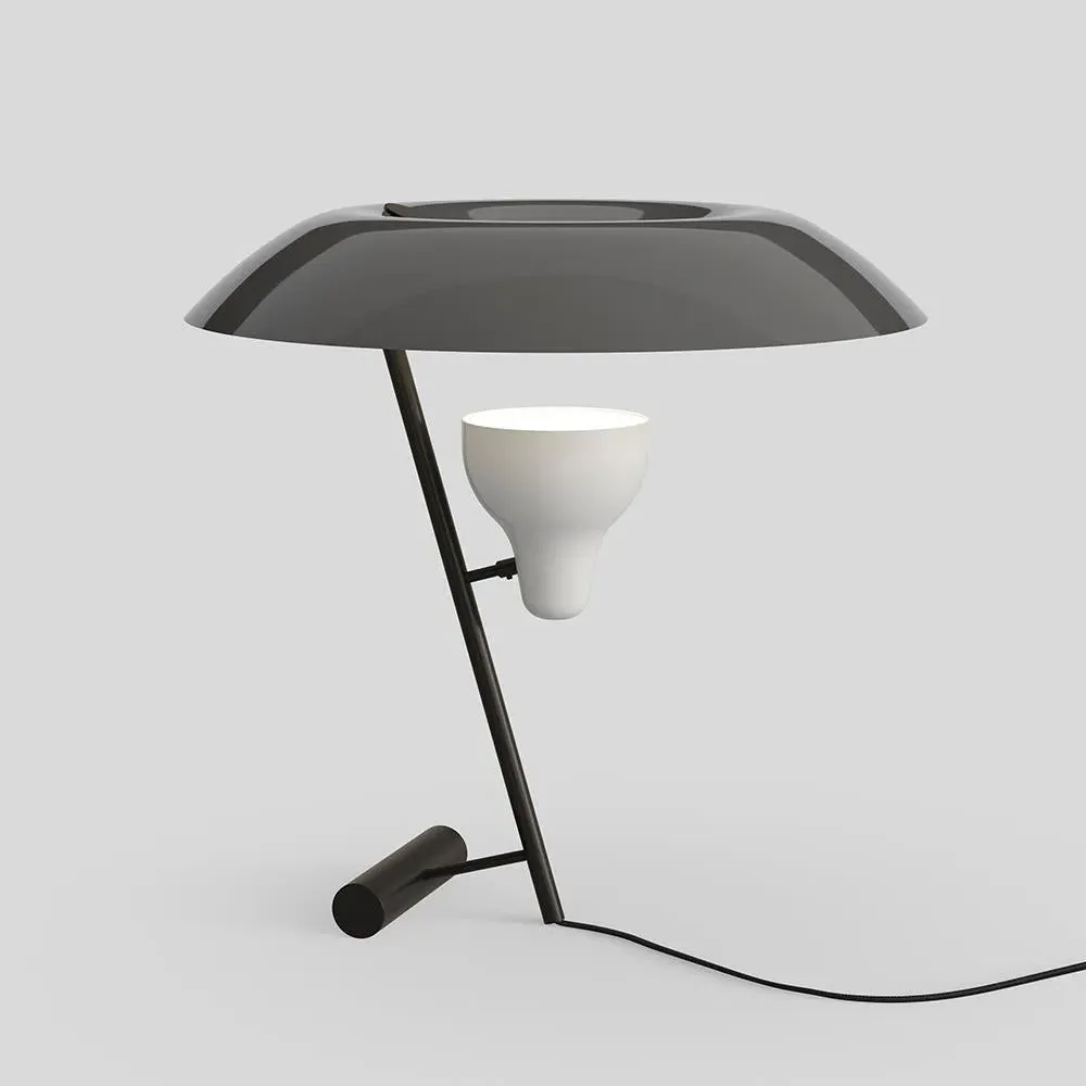 Table Lamp with Adjustable Light - Grey, Brass