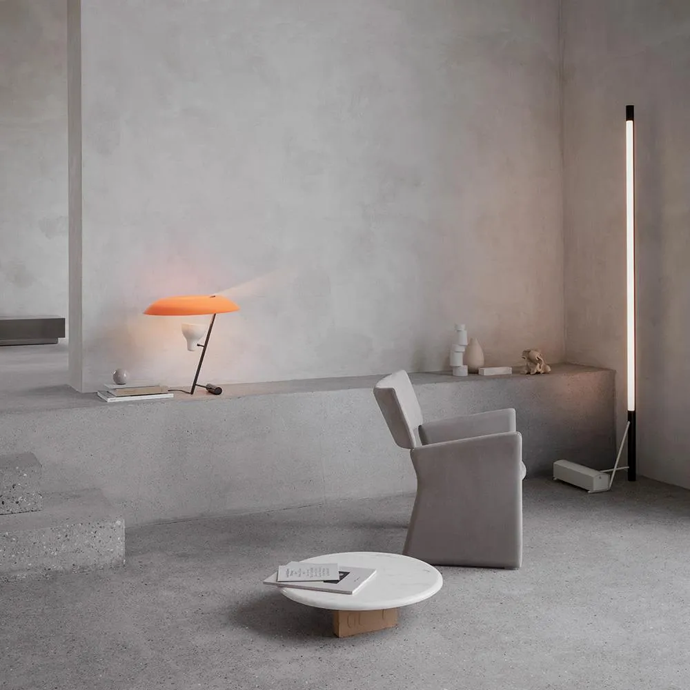 Table Lamp with Adjustable Light - Orange, Brass