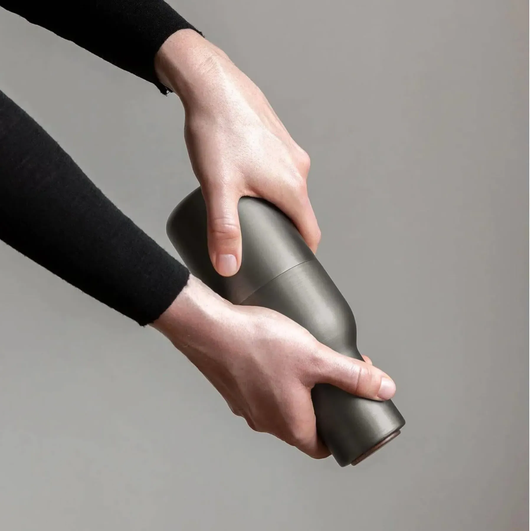 2-Piece Bottle Grinder Set - Nude, Wood