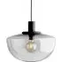 Bank Semicircular Pendant Light - Smoke Glass