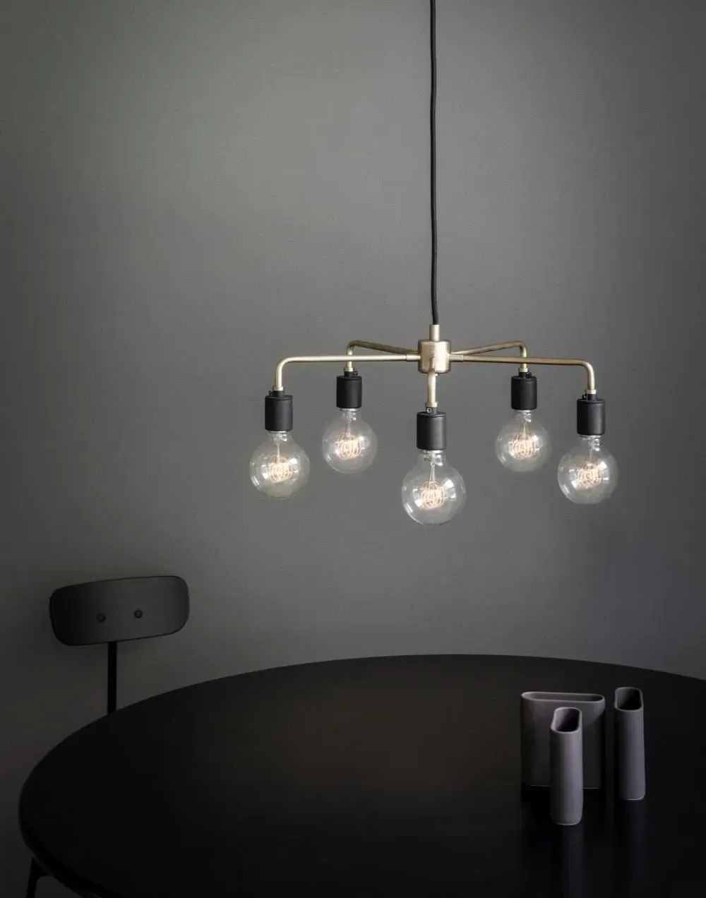 Chambers 76 Chandelier - Black Metal