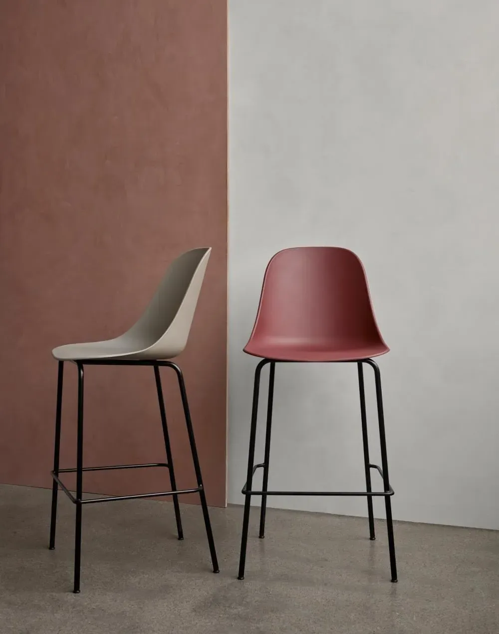 Counter Height Stool Un-upholstered - Khaki, Steel