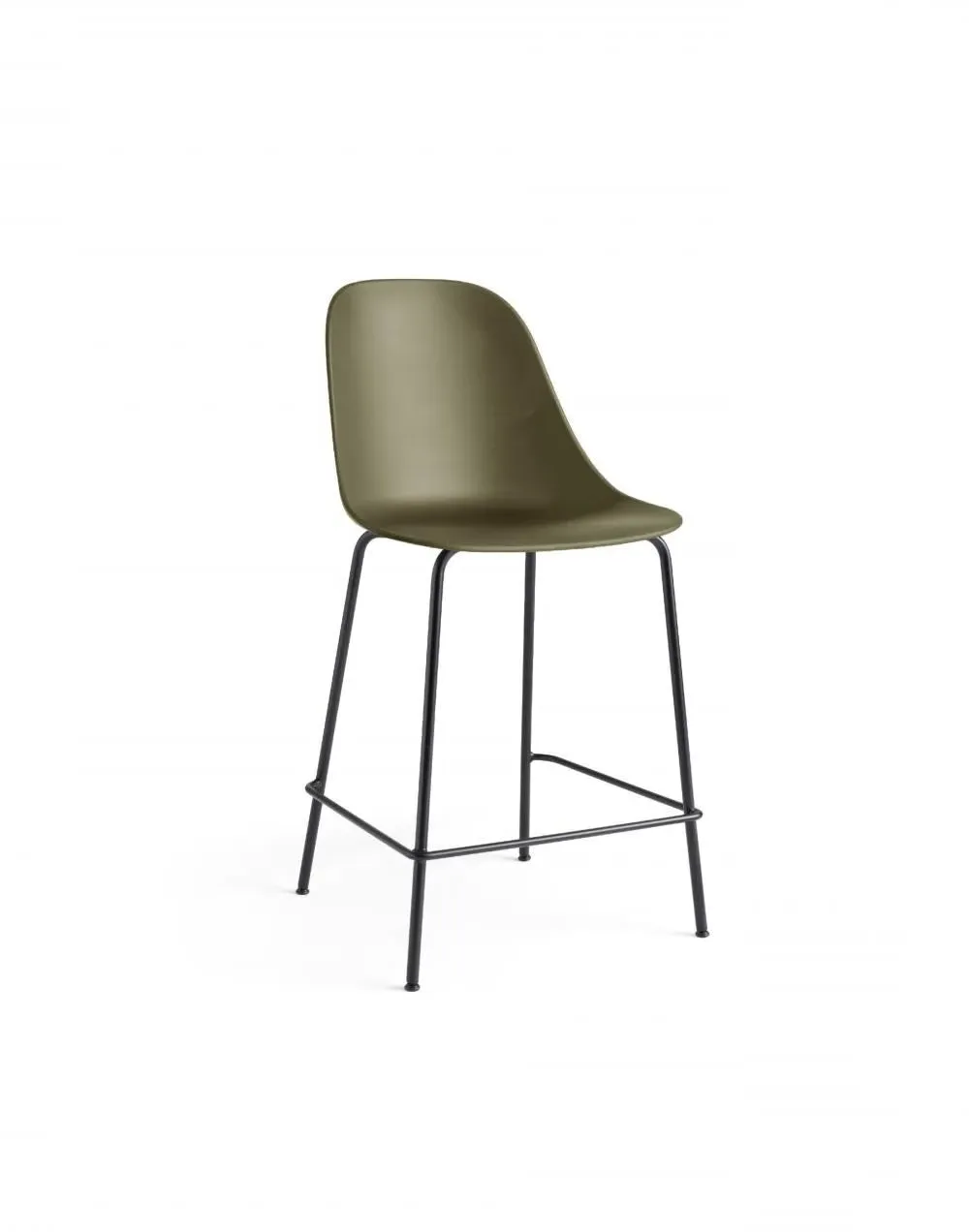 Counter Height Stool Un-upholstered - Olive, Steel