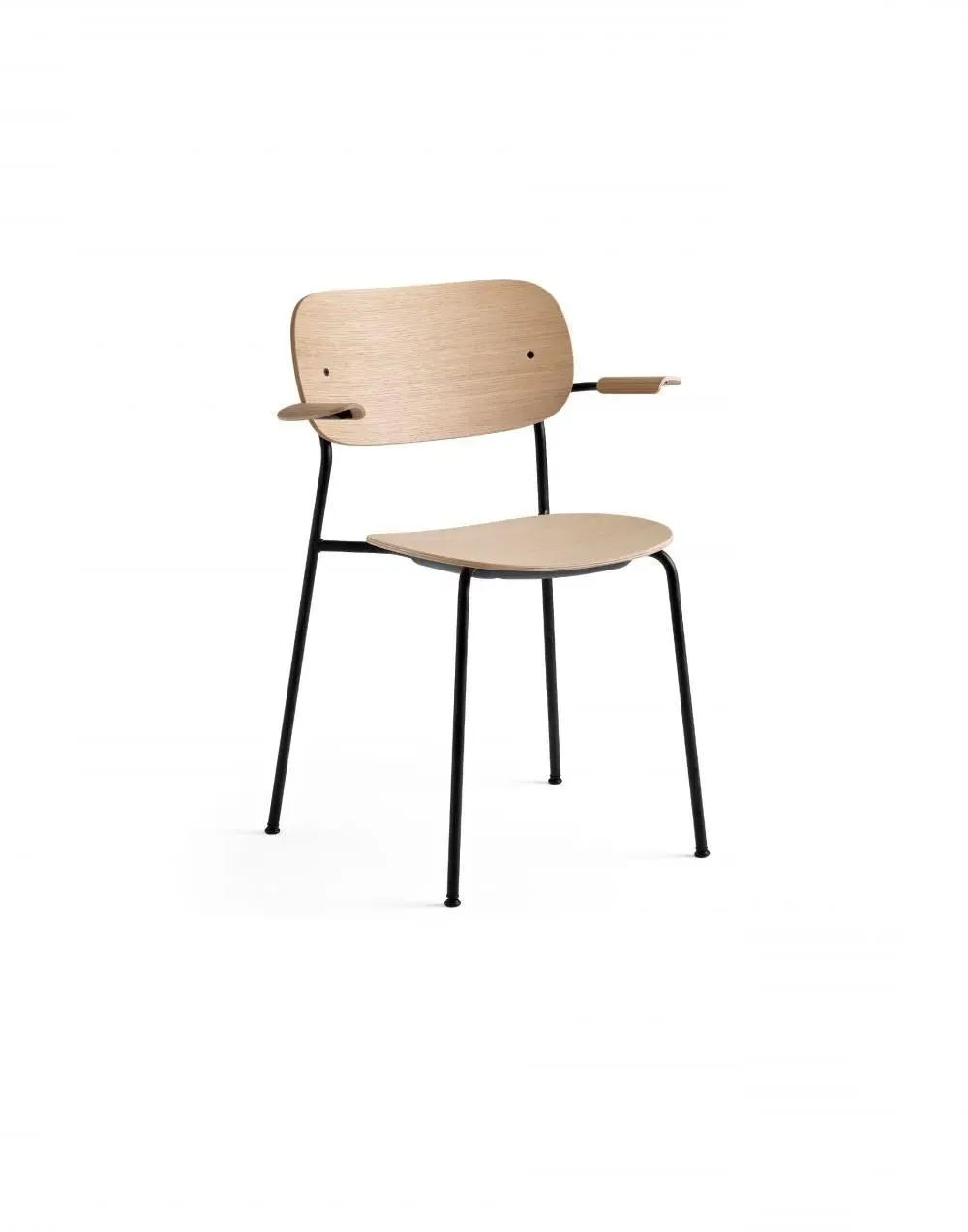 Dining Chair with Armrests - Natural Oak