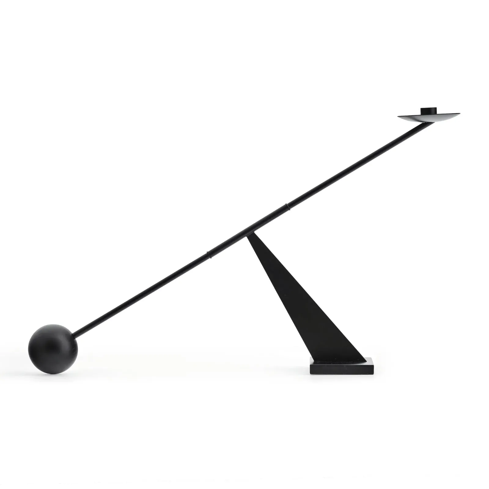 Geometric Candle Holder - Black image
