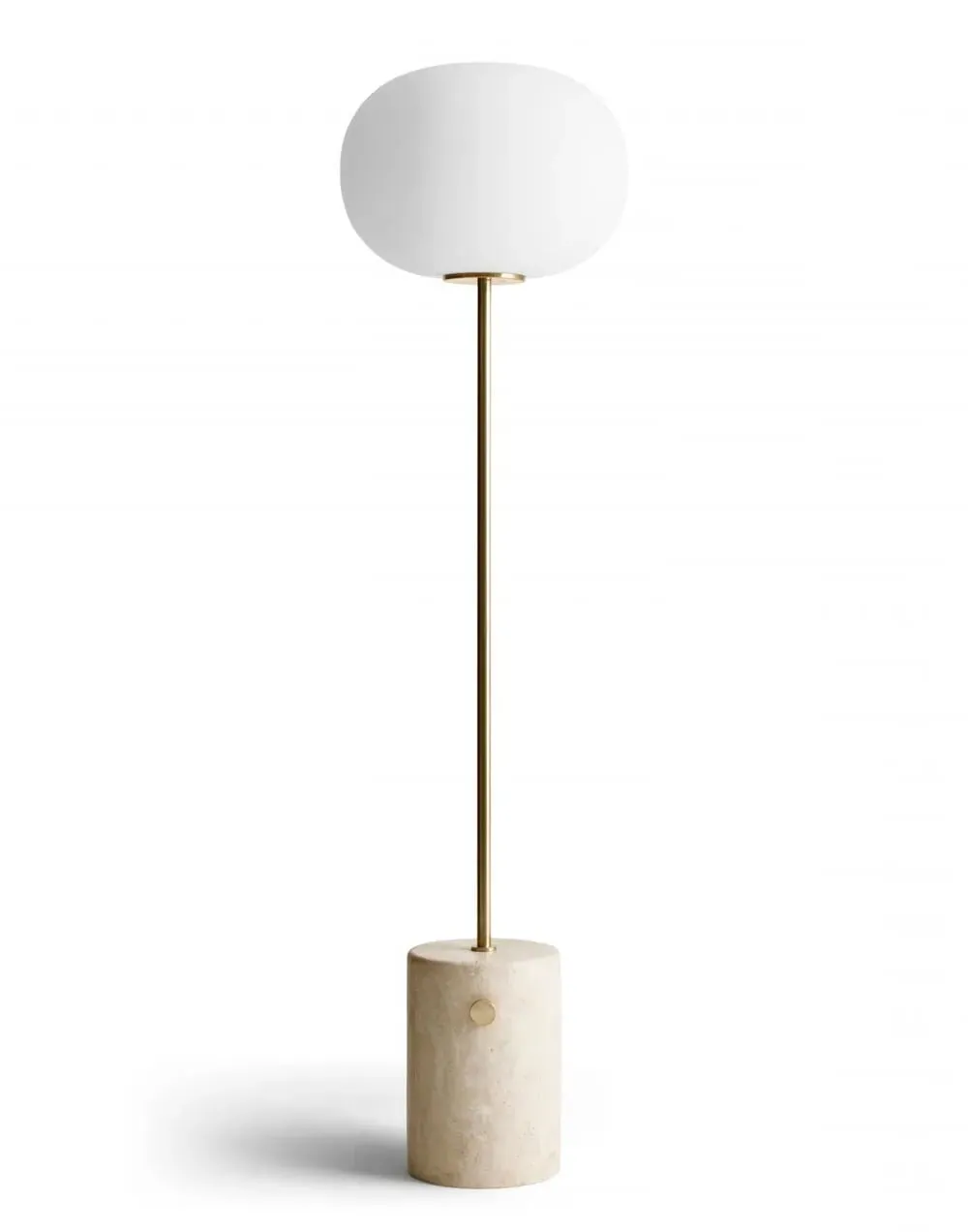 JWDA Floor Lamp - White Marble, Bronzed Brass