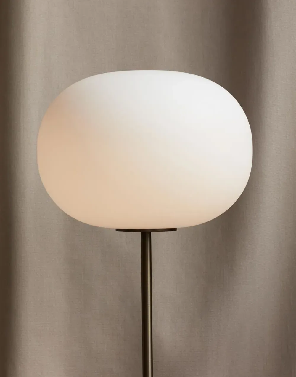 JWDA Floor Lamp - White Marble, Bronzed Brass