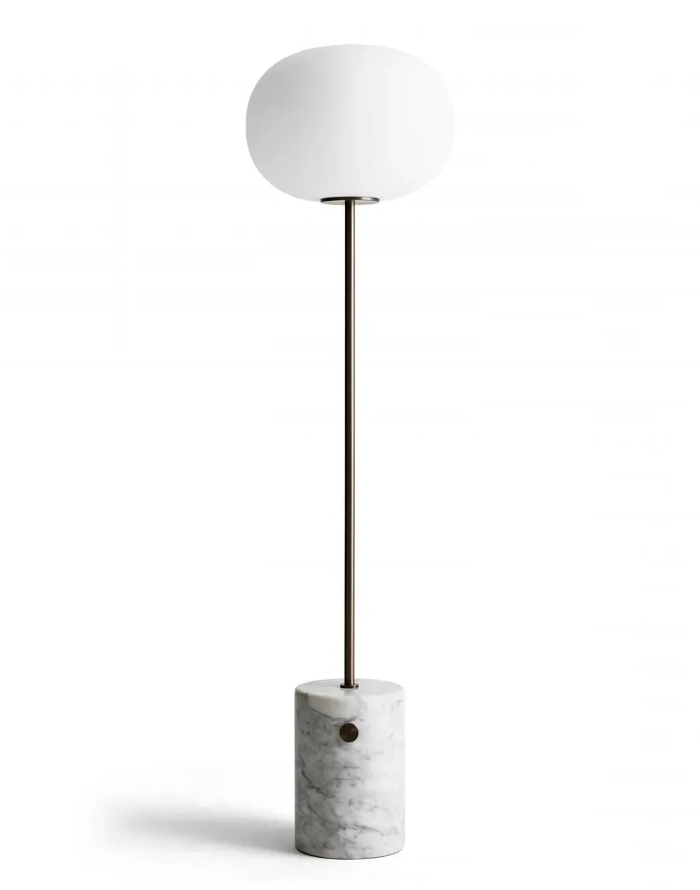 JWDA Floor Lamp - White Marble, Bronzed Brass image