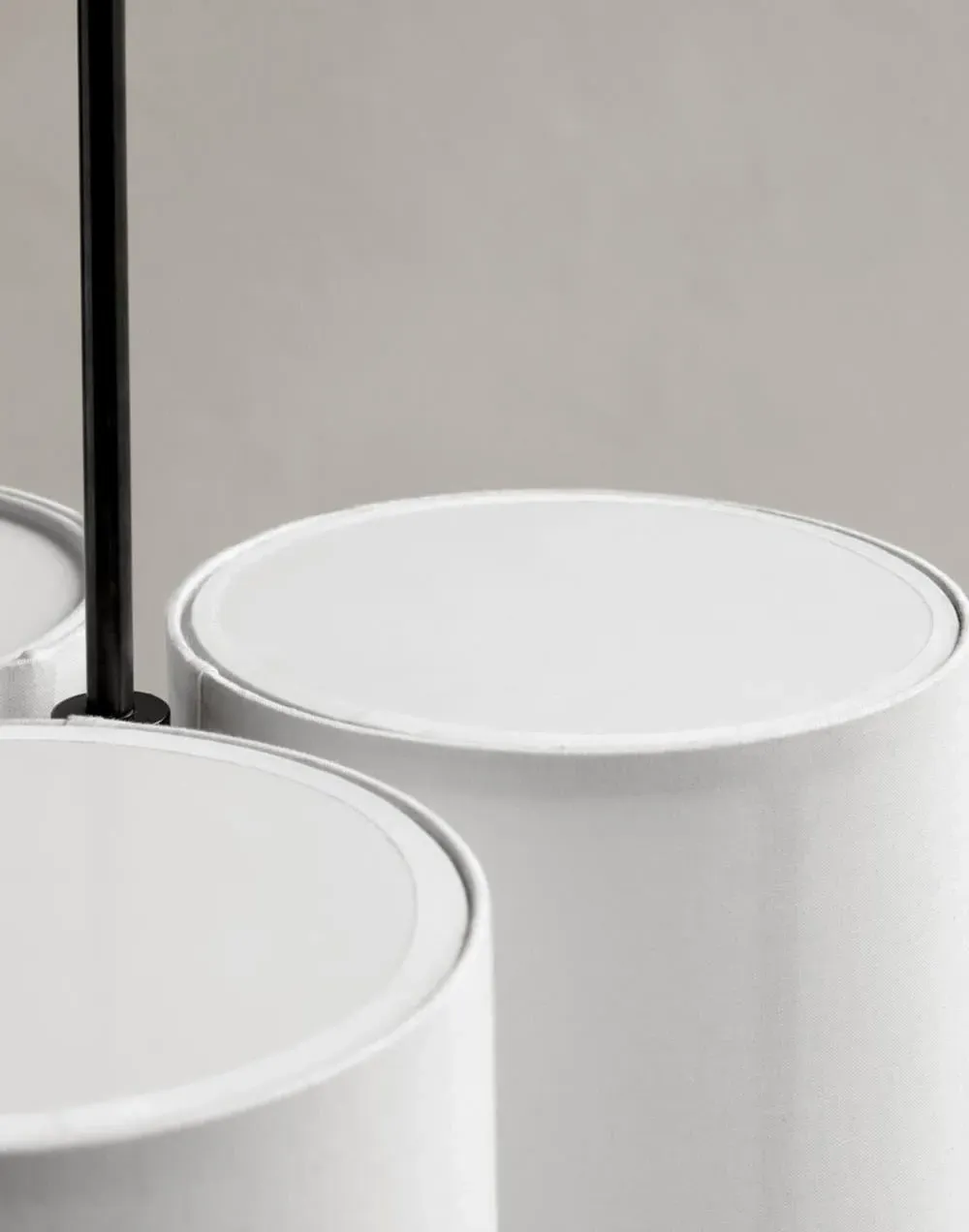 Large Cluster Pendant Light - Raw, Fabric