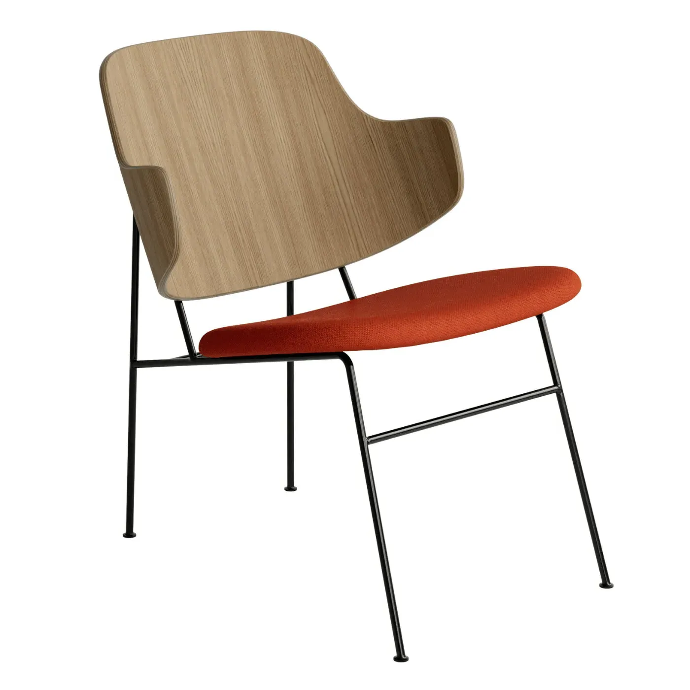 Lounge Chair with Upholstery - Natural Oak