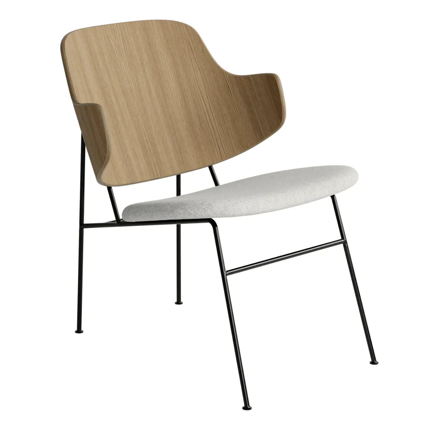 Lounge Chair with Upholstery - Natural Oak