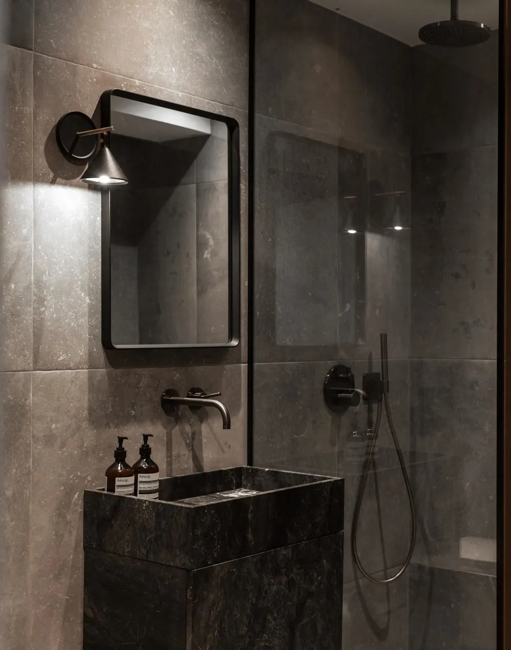 Norm Rectangular Mirror - Black