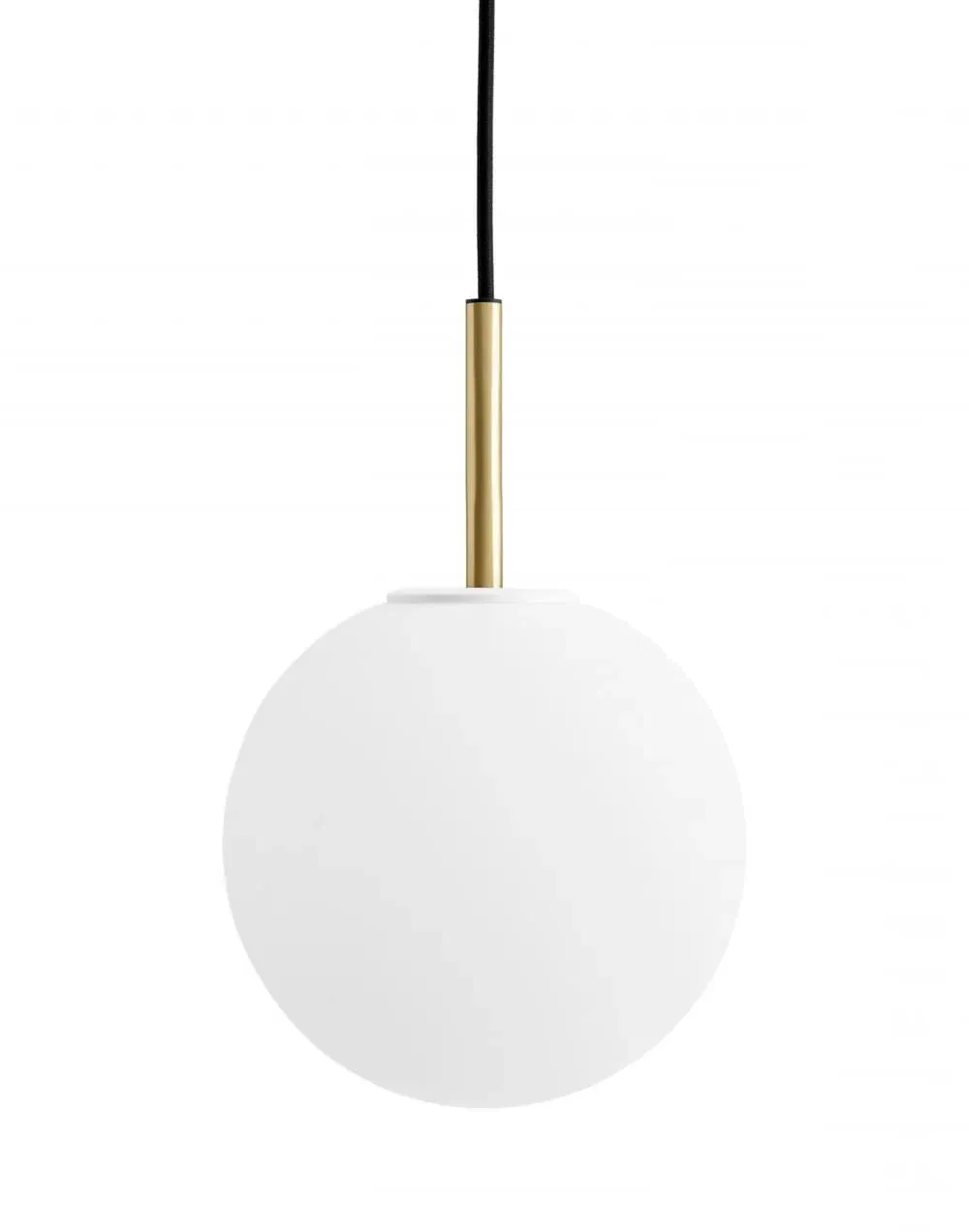 Pendant Light with Opal Shade - Brass, Glass image