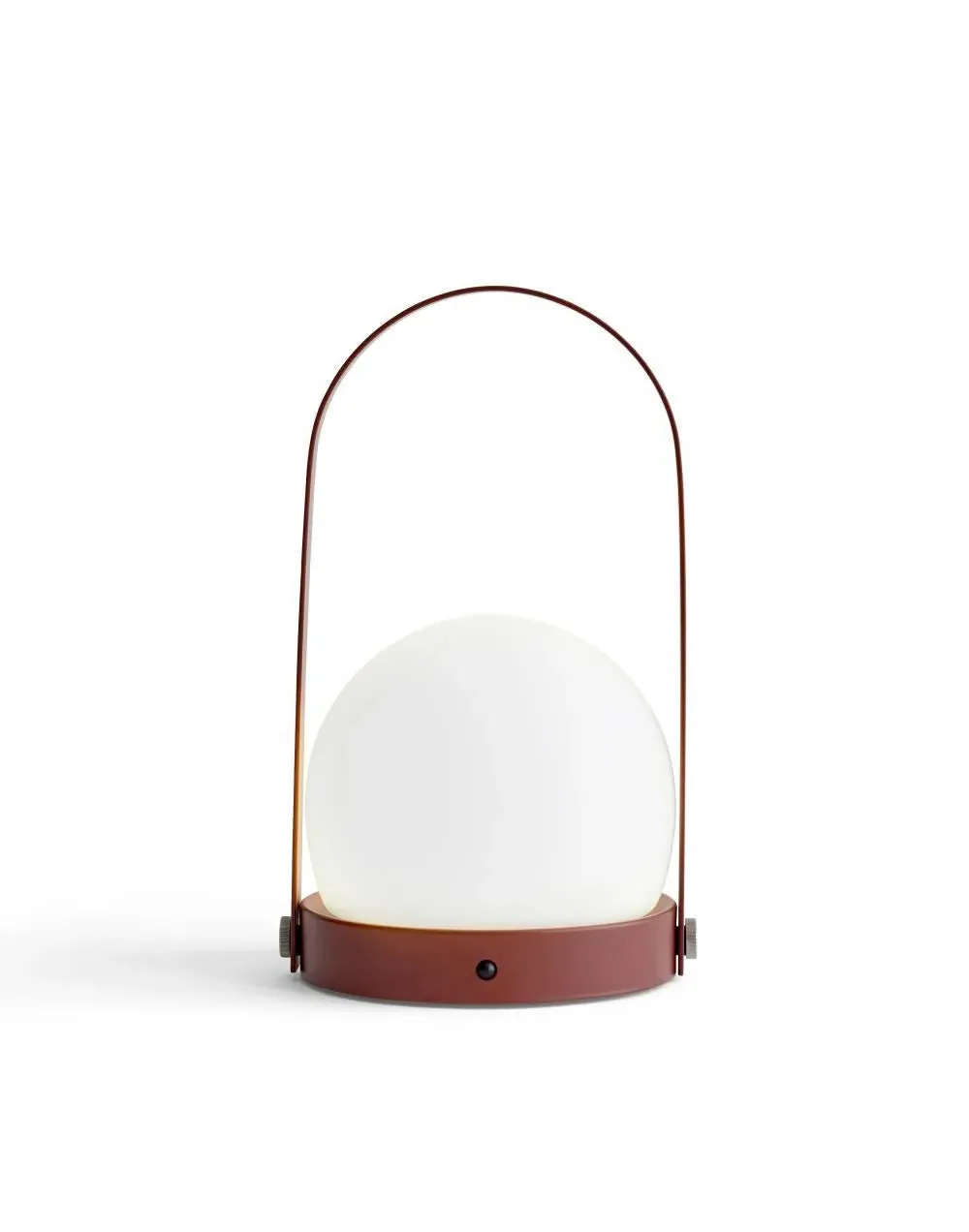 Portable LED Table Lamp with Handle - Burned Red