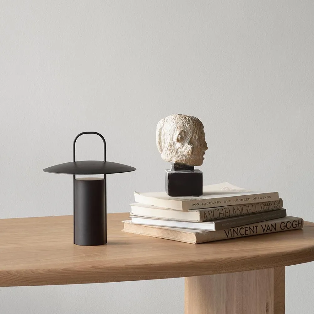 Portable Rechargeable Lamp - Dusty Green, Metal