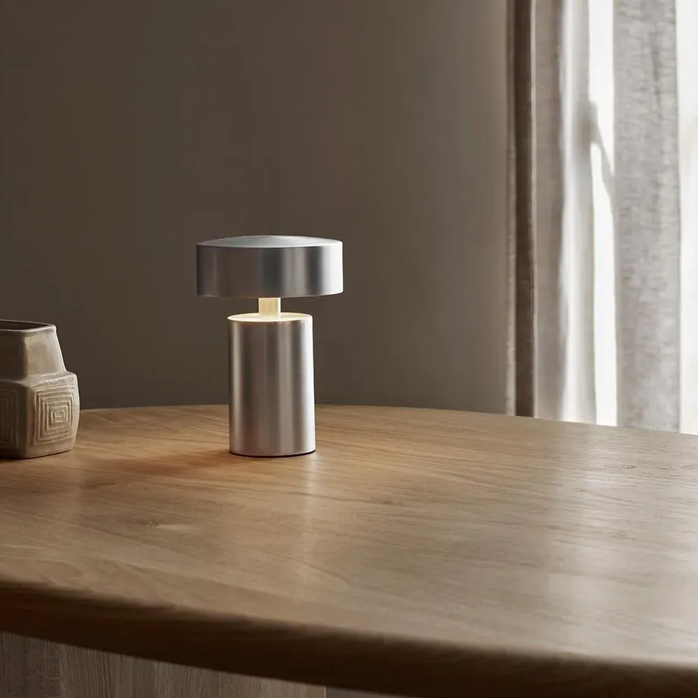 Portable Rechargeable Lamp with LED - Aluminium