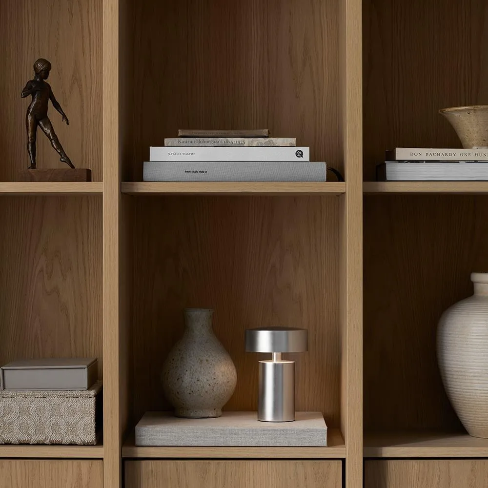 Portable Rechargeable Lamp with LED - Aluminium