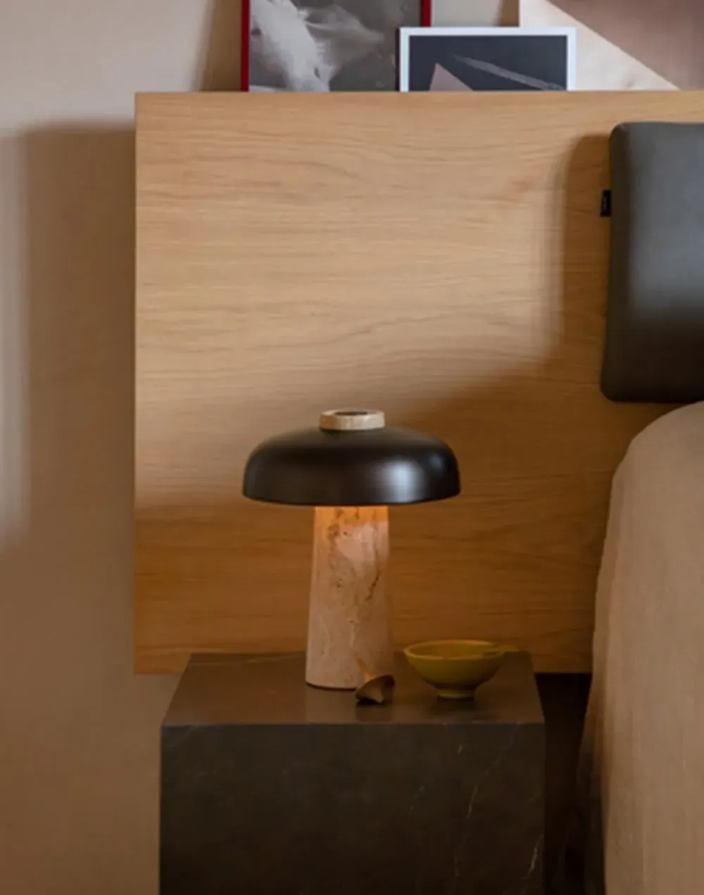 Reverse Table Lamp with Dimmer - Mushroom Shape