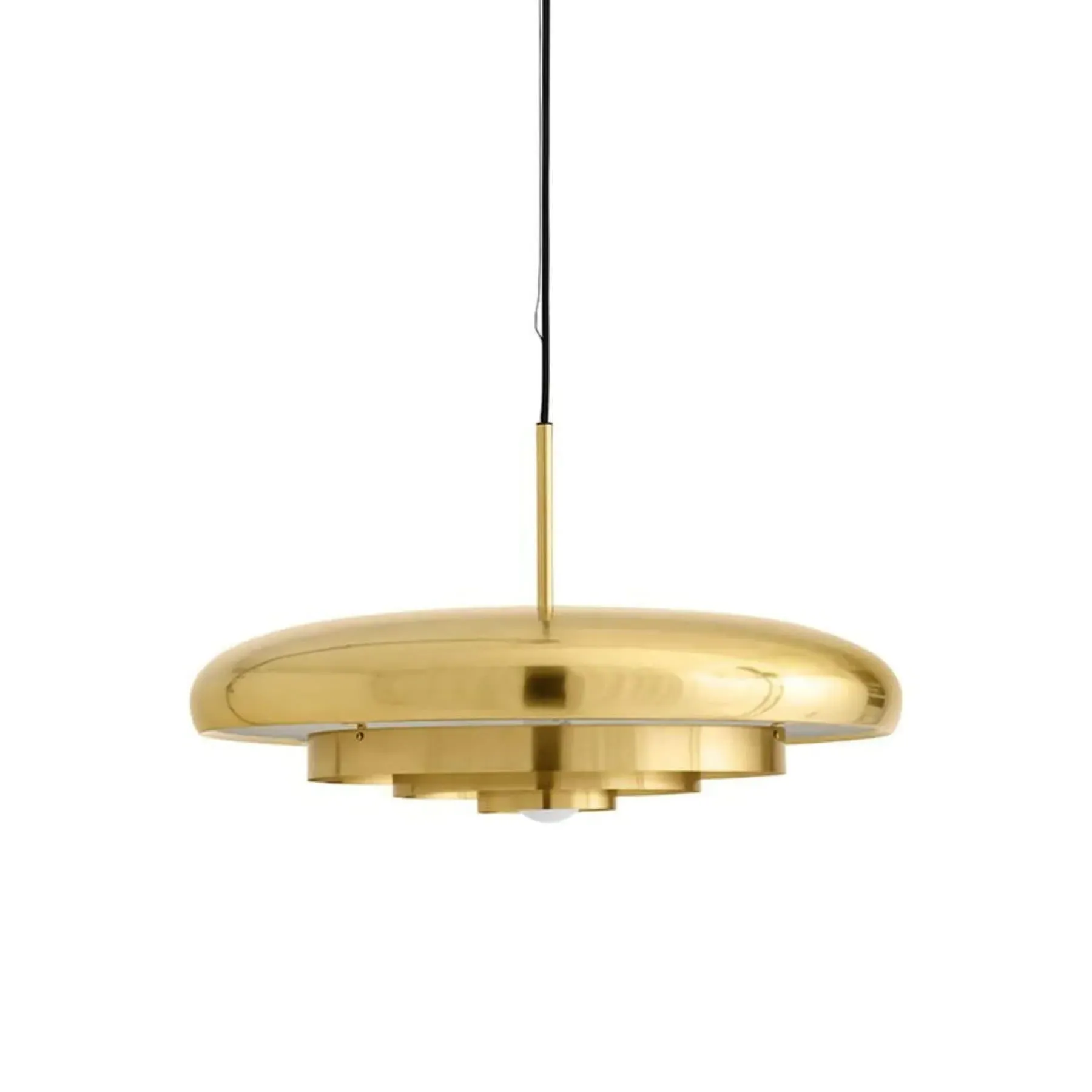 Single Pendant Light - Brass image