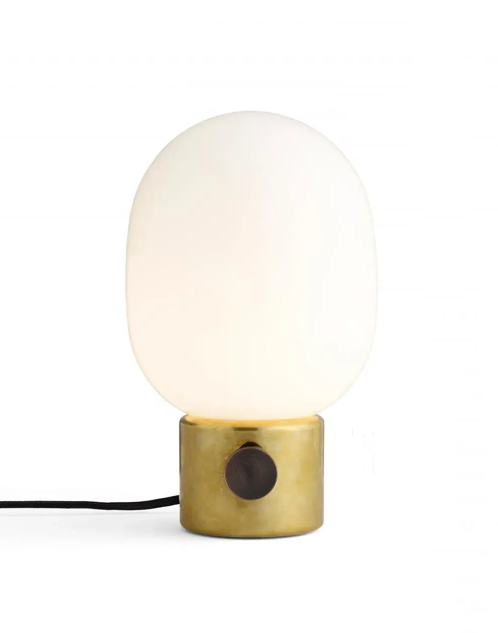 Small Table Lamp with Glass Shade - Marble