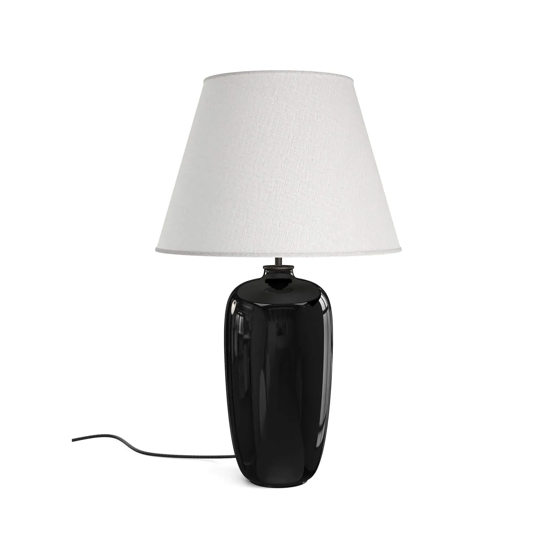 Table Lamp with Touch Dimmer - Black, Stoneware