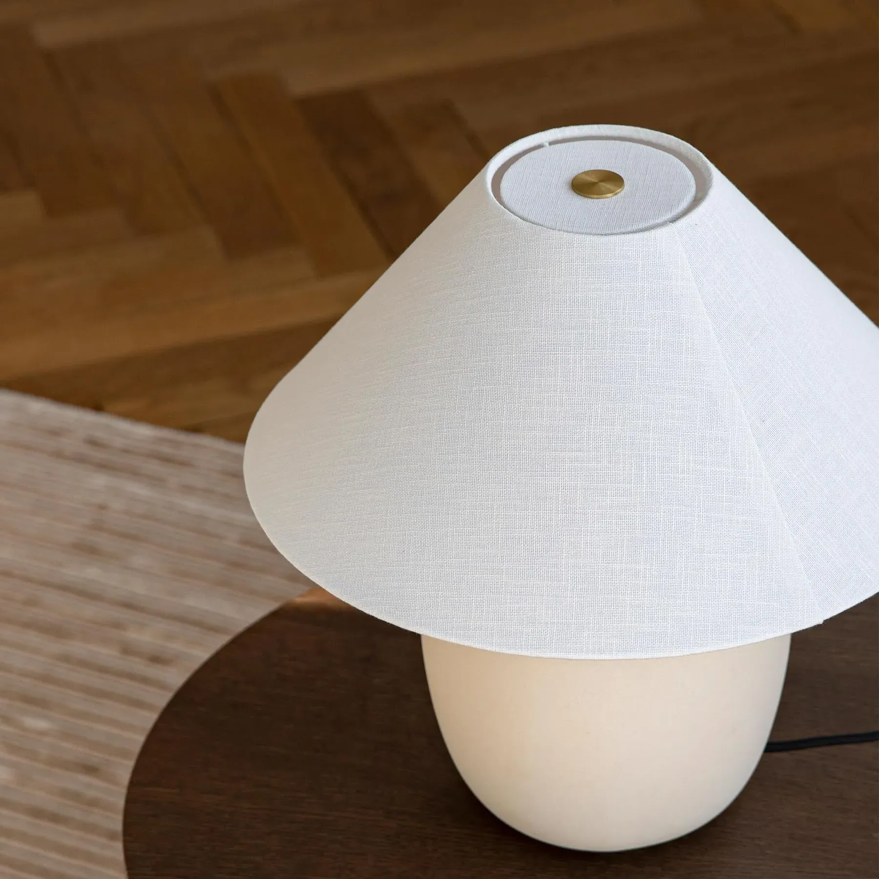 Table Lamp with Touch Dimmer - Stoneware