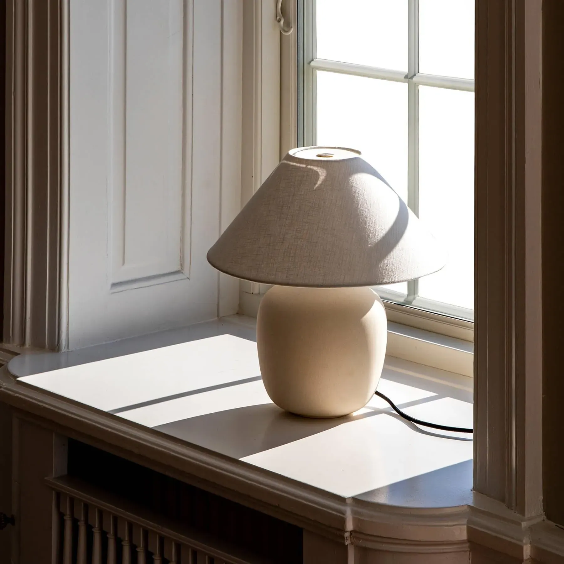 Table Lamp with Touch Dimmer - Stoneware