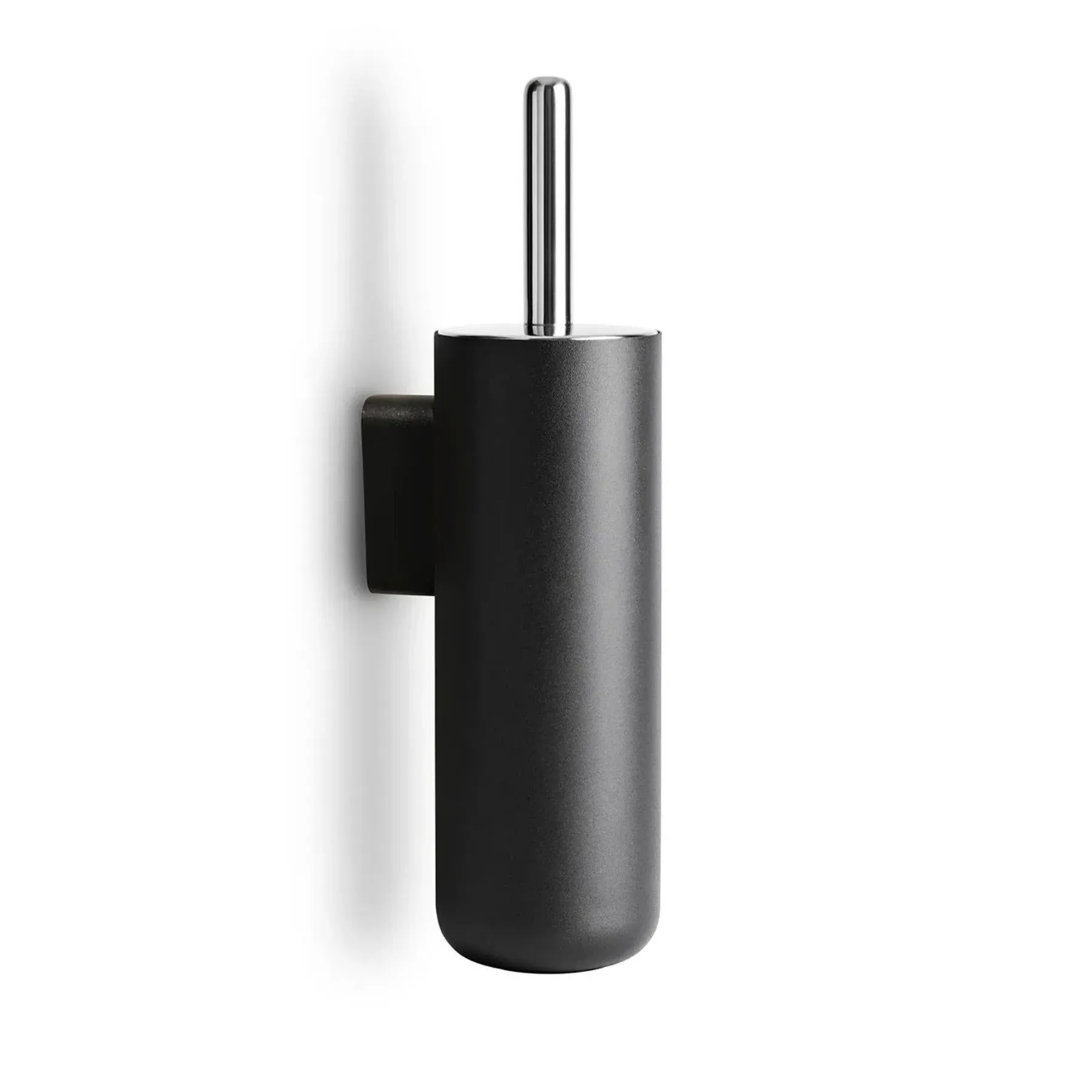 Toilet Brush with Stand - White, Steel