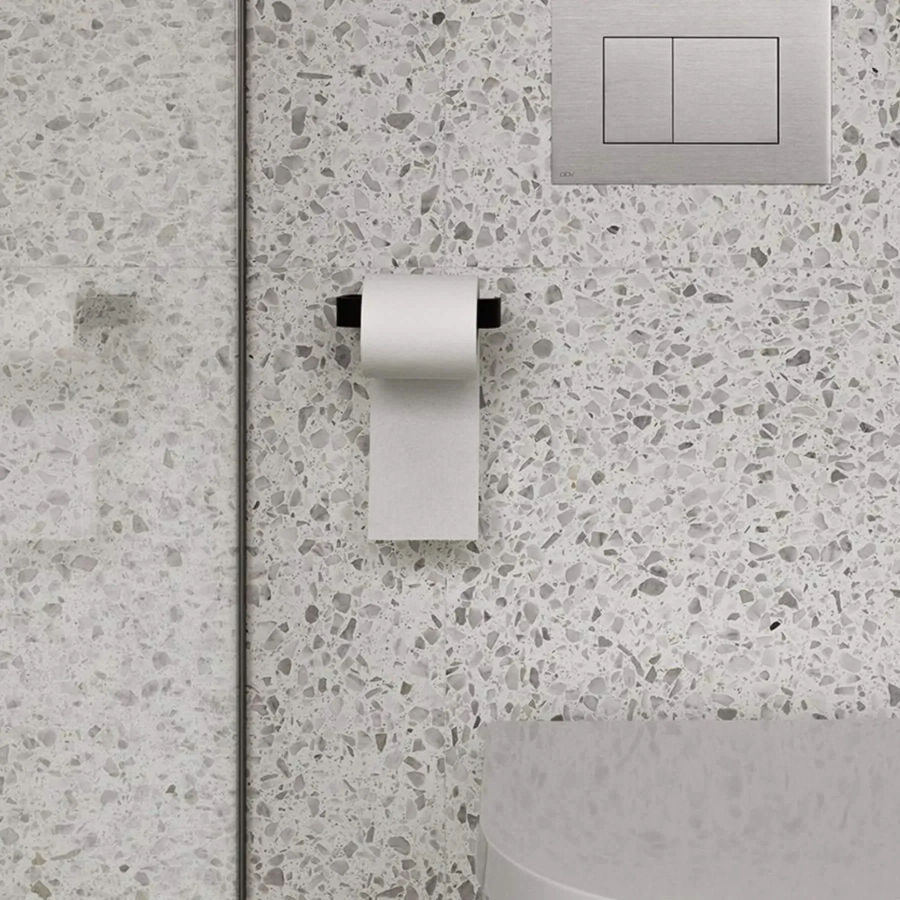 Toilet Roll Holder - Black, Aluminium