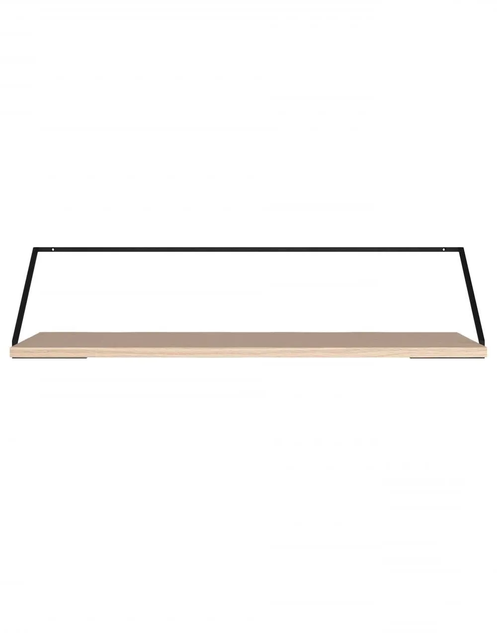 Wall-Mounted Desk with Shelf - Dark Oak