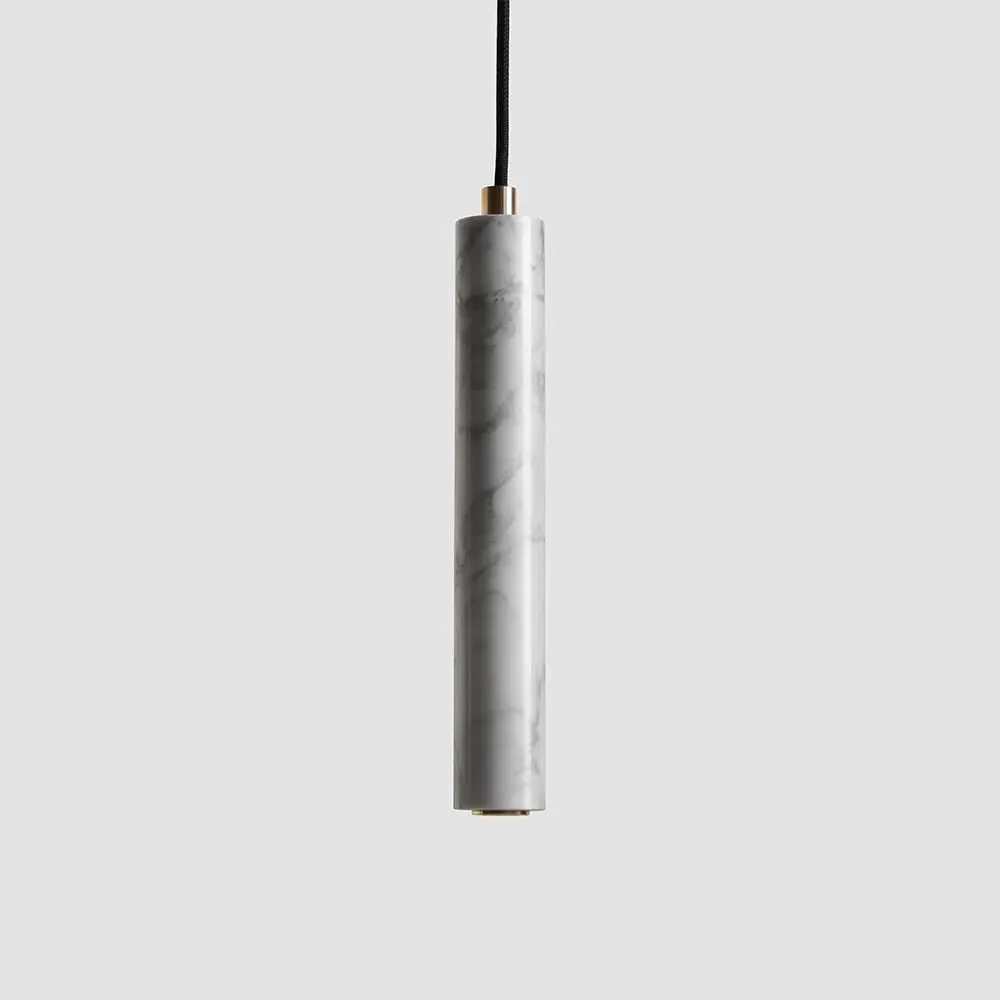 Bang Pendant Light - White, Marble