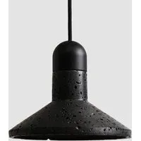 Bentu Shang Pendant Light - Lava Stone, Black Aluminium