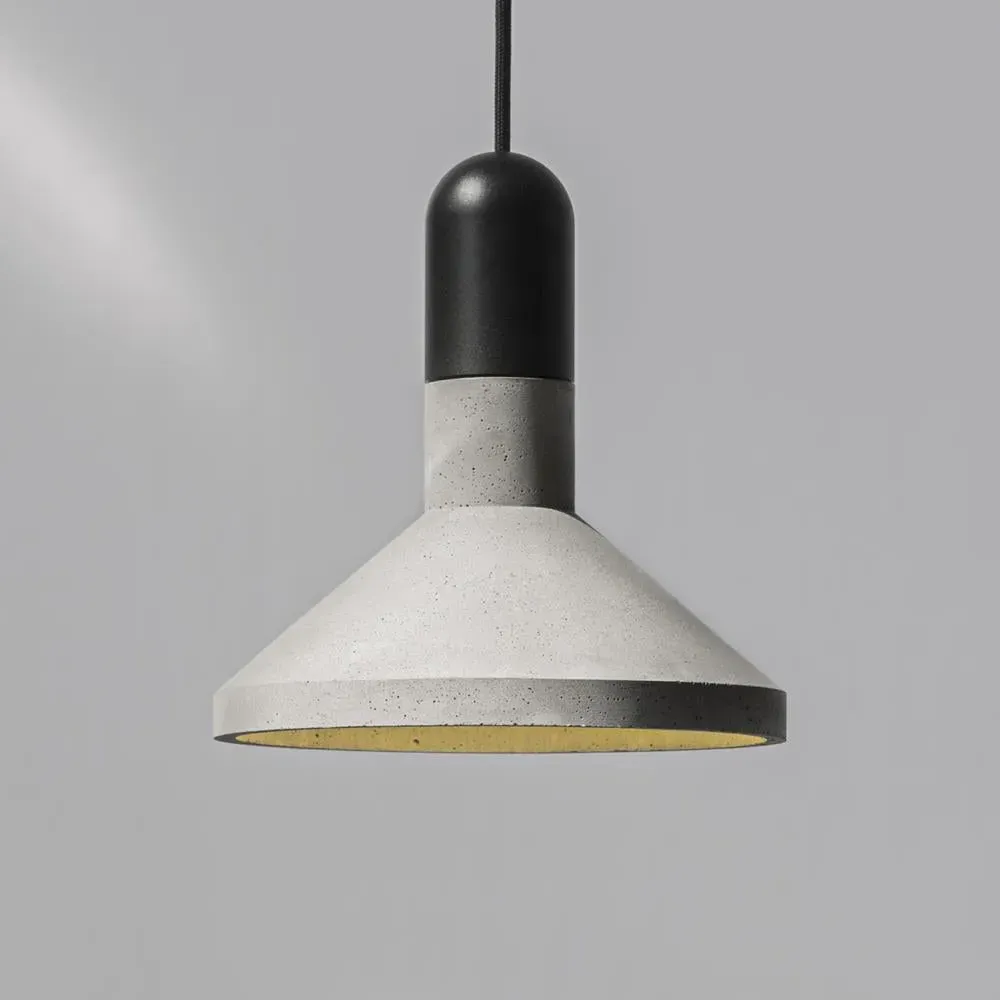 Conical Pendant Light - Concrete, Aluminium image